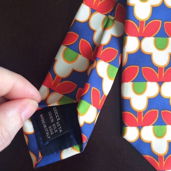 GUCCI Pop Art RETRO Tie NEW Authentic Italy RARE - Picture 6 of 8